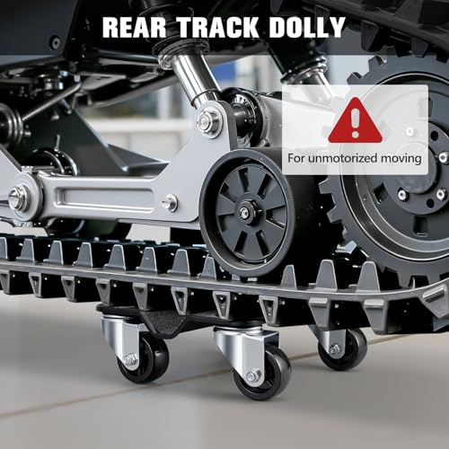 KEDSUM 1700LBS Heavy Duty Snowmobile Dolly with 5" Casters, Versatile Terrain Snowmobile Ski Dolly Set for Motorized Use, Speed Below 5MPH, Straps with Buckle Firmly Attaching on Skis - size: Large Wheels