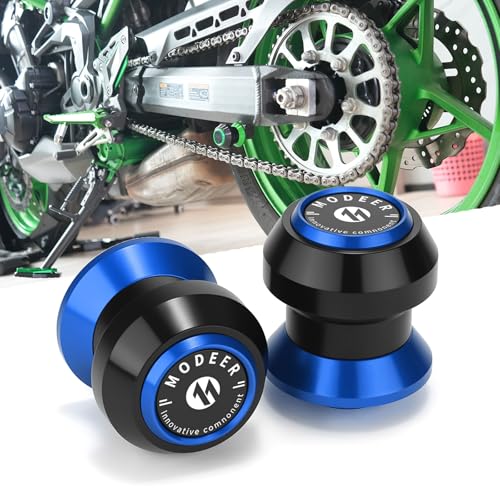 Motorcycle 8MM 6MM Swingarm Spools Fit Ninja 650 500 1100SX ZX6R Z900 Z650 YZF R1 R3 R6 R7 R9 CBR600RR CBR1000RR CBR600 F2 F3 F4 F4i GSXR 750 600 1000 MONSTER 696 796 821 1200 Blue - color: blue, size: M8 & M6