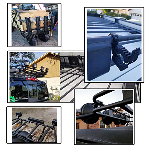 Tube Clamps - 4Pack,Cross Bar Clamp 1.125",1.25",1.5 inch,Roll Cage Clamp for Bar Diameter 1-1/8", 1-1/4",1-1/2" Mounting Bracket, Motorcycle Crash Bar Led pod Light Mount(28/32/38mm Clamp) - size: 1.125~1.5" Clamps