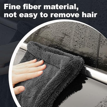 Car Drying Towel (28" x 36"),1500 GSM Double Sided Microfiber Drying Towels for Cars,Highly Absorbent,Leaving no Marks,no Shedding,Easy to Clean - size: Pack of 1