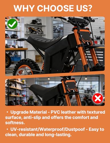 Ebike Seat Cover for Yozma in 10/Tuttio Soleil01 Electric Dirt Bike, Anti-Slip and Waterproof, Thickened Seat Cover for Yozma/Tutti Electric Motorcycle, Ebike Upgraded Replacement Part, Blue - color: Blue