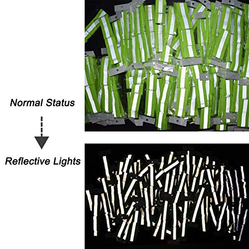 High Visibility Reflective Night Running Walking Elastic Strap Wristbands Ankle Bands Armbands Safety for Cycling Walking Running Camping Sports-Fits Women, Men & Kids - color: 2 Pairs / 4 Bands