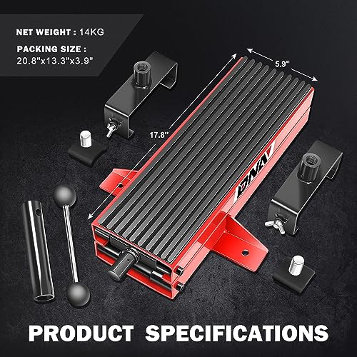 DNA Motoring Steel Motorcycle ATV Scissor Lift Jack Hoist Stand with Saddle & Rubber Pad, 2-in-1, 1100lbs (500KG) 3.7-14.8" Lifting Range, TOOLS-00290 - style: 1100lbs (2 in 1 With Rubber Mat)