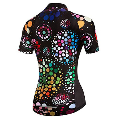JPOJPO Womens Cycling Jersey,Bike Shirt Quick-Dry Breathable Reflective S-2XL Tops - color: Ccf2009, size: X-Large
