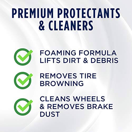 303 Products Wheel and Tire Cleaner - Cleans Both Wheels and Tires Effectively - Tough on Brake Dust - Removes Tire Browning - Foaming Formula, 24 fl. oz. - size: 24 Fl Oz (Pack of 1)
