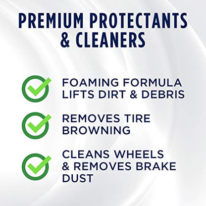 303 Products Wheel and Tire Cleaner - Cleans Both Wheels and Tires Effectively - Tough on Brake Dust - Removes Tire Browning - Foaming Formula, 24 fl. oz. - size: 24 Fl Oz (Pack of 1)