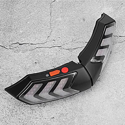 Universal Motorcycle Helmet Brake & Turn Signal Light - Enhanced Safety Warning System