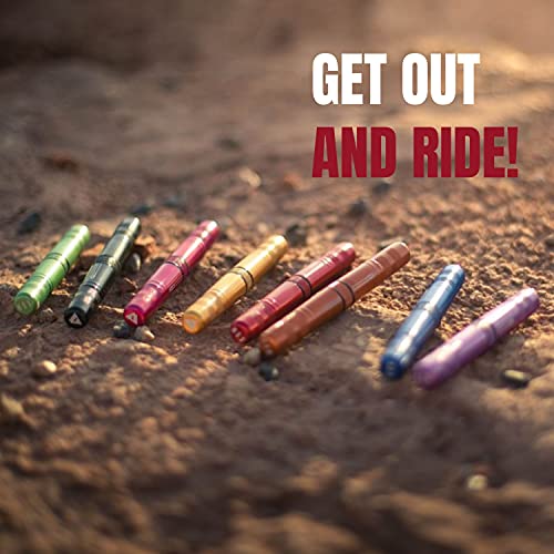 KOM Cycling Tubeless Tire Repair Kit for Bikes 8 Colors! Fixes Mountain Bike and Road Bicycle Tire Punctures - color: Pink