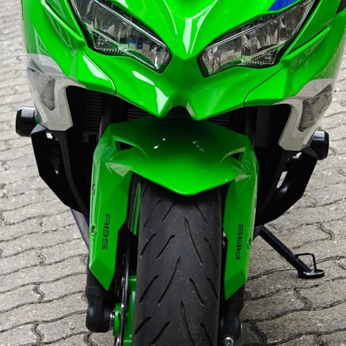 Motorcycle Frame Sliders Crash Bar Protector Compatible with Ninja ZX4R ZX4RR 2023 2024 2025 2026 | No Cut Kits Engine Fairing Guard Falling Protection ZX-4R ZX-4RR Accessories (Green-1) - color: green-1
