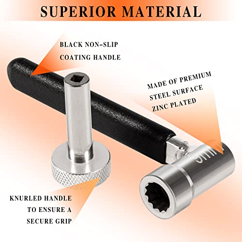 Valve Tappet Adjusting Wrench Tool Kit for Motorcycles ATVs & ATCs, Include 9mm Lock Nut Wrench with 3mm Tappet Adjuster