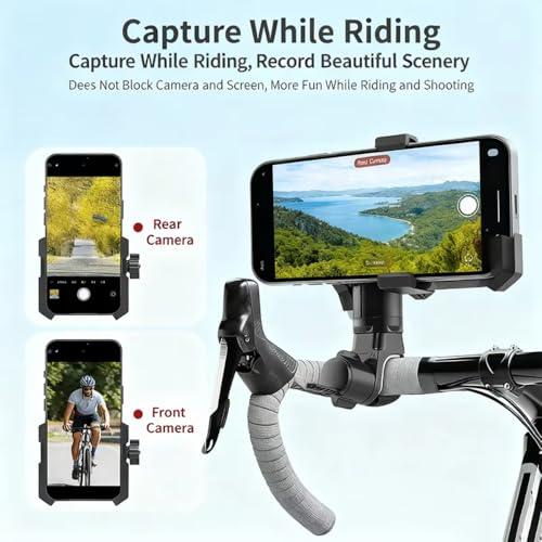 Shockproof Motorcycle Phone Holder, Universal Bike Handlebar Mount for GPS Navigation, Compatible with E-Bike Mountain Bicycle (Style A) - color: Style A