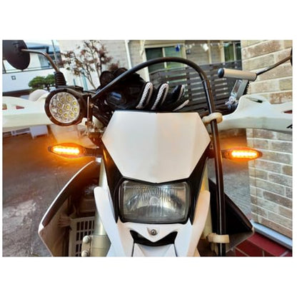 LED Sequential Turn Signal Light E-MARK Vehicle Inspection 4pcs set Motorbike Universal High brightness Winker DC12V (Smoke / 4pcs, Model 2 PRO) - color: Smoke / 4pcs, size: Model 2 PRO