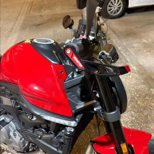 Compatible with MONSTER 937 950 MONSTER 821 695 696 797 MONSTER 1200 S CNC Motorcycle Handguards Brake Clutch Lever Guards Protector Accessories (Black) - color: Black