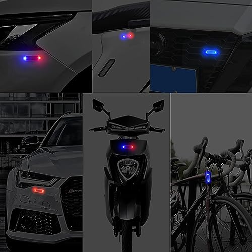 2Pack Solar Warning Lamp,WONFAST Waterproof Mini LED Solar Car Flashing Alarm Safety Lamp Bar Emergency Security Strobe Light for Bike Motorcycles SUV Truck Vehicle Night Driving (Yellow) - color: Yellow