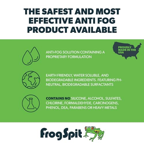 Frog Spit Pre-Moistened Anti-Fog Wipes | 100-Pack | Individually Packaged Travel Anti Fog Wipes for Glasses, Goggles, Face Masks, Helmet Face Shields - size: 1 Count (Pack of 100)