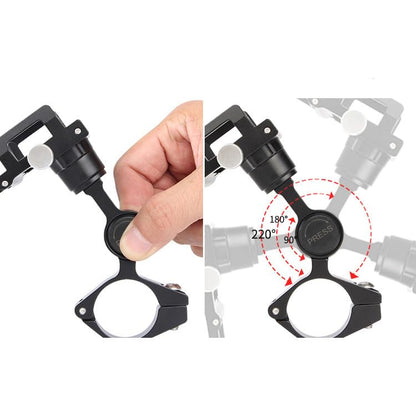 GUB PLUS21 Bicycle Motorcycle Phone Holder One Key Adjust Aluminum Bike Handlebar Mount Waterproof Phone Case Mobile Phone Mount
