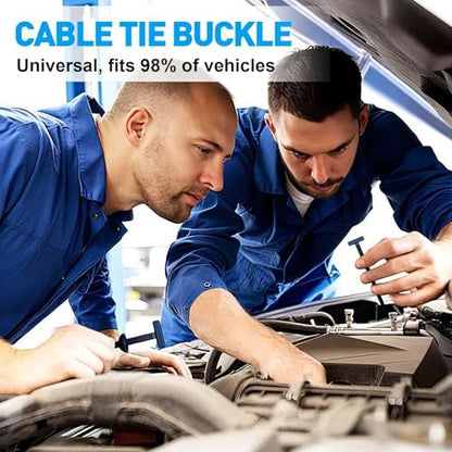 Cable Tie Buckle 1200 PCS (1200 Straps +1200 Buckles)- Nylon Universal Zip Lock pro Cable Ties for Heavy Duty, Self-Locking Zip Ties Holder for Car Daily Repair - size: 1200 PCS