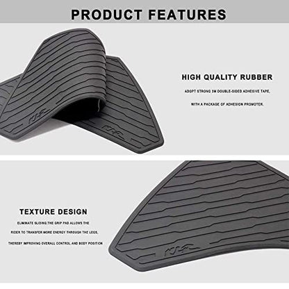 Motorcycle Fuel Tank Pad for KLR 650 KLR650 2021 2022 Anti-Slip Tank Protection Stickers Knee Grip Traction Pad - size: A