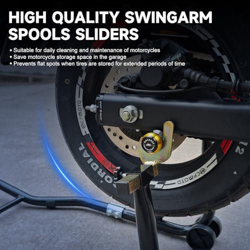 M6 Swing Arm Spool Sliders Universal CNC 6MM Rear Swingarm Sliders Stand Compatible With R7 YZF R1 R3 R6 R6S YZF600R FZ1 FZ6 FZ6R FZ8 FJ09 FZ09 FZ10 MT09 MT10 (Gold - M6) - color: Gold - M6