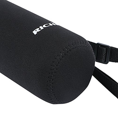 RICHEN Neoprene Water Bottle Carrier Bag with Adjustable Shoulder Strap,Insulated Water Bottle Cover for Stainless Steel/Glass/Plastic Bottles - color: Black, size: 750ml