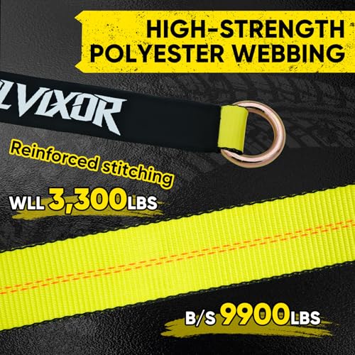 4 Pack Car Tie Down Straps for Trailers - 2" x 96" - 9900LBS Break Strength - Tire Ratchet Strap with Snap Hooks - Adjustable Wheel Straps for Hauling UTV, SUV, Truck, Any Cars - color: Yellow
