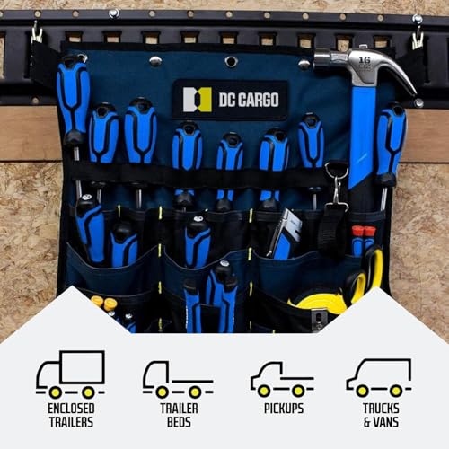 DC Cargo Mall E Track Tie Down Rail Kit 10' (12 Pack) for Garages, Vans, Trailers, Motorcycle Tie Downs, ATV Mountings - Powder-Coat Black - Secure Cargo & Heavy Loads Up to 2,000 lbs - size: 12-pack