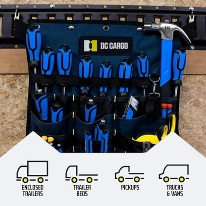 DC Cargo Mall E Track Tie Down Rail Kit 10' (12 Pack) for Garages, Vans, Trailers, Motorcycle Tie Downs, ATV Mountings - Powder-Coat Black - Secure Cargo & Heavy Loads Up to 2,000 lbs - size: 12-pack