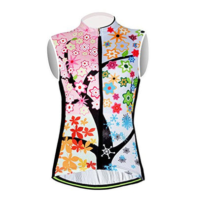 Sleeveless Cycling Jerseys Women Bike Tops Team Biking Shirts Bicycle Vests Clothing - color: 001a, size: Small
