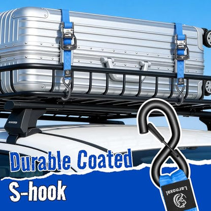Ratchet Straps, 1.5 inch x 8.2 ft(4 Pack) Heavy Duty Tie Down Straps, Ratchet Tie Down Straps with Soft Loops-5,208 lbs (Blue) - color: Blue, size: 8.2 Ft