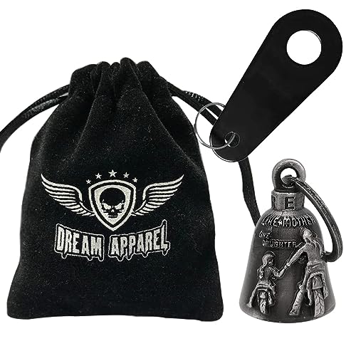 Dream Apparel Motorcycle Bell Guardian Angel Drive Away Gremlin, Biker Bell for Men Women Rider Riding, Good Luck Gift - color: Like Mother Like Daughter