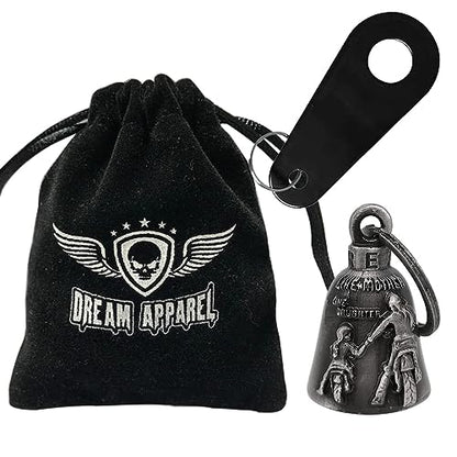 Dream Apparel Motorcycle Bell Guardian Angel Drive Away Gremlin, Biker Bell for Men Women Rider Riding, Good Luck Gift - color: Like Mother Like Daughter