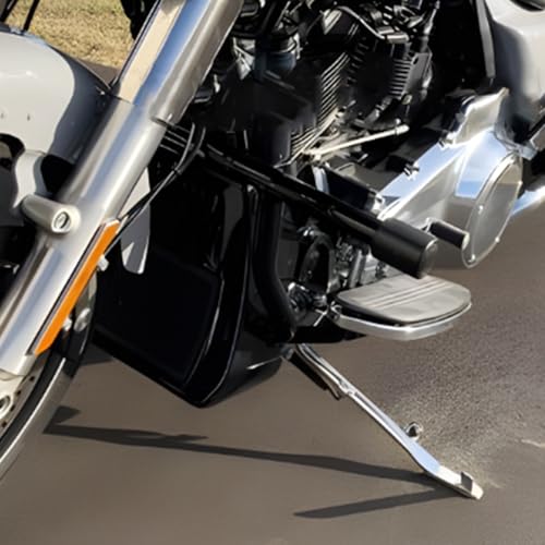 Motorcycle Crash Bar Engine Guard Highway Crash Bar Fit for Harley Touring Street Glide Road Glide Road King Electra Glide Ultra (D-Engine Guard+Saddlebag Guard for 14-23 Touring) - size: D-Engine Guard+Saddlebag Guard For 14-23 Touring