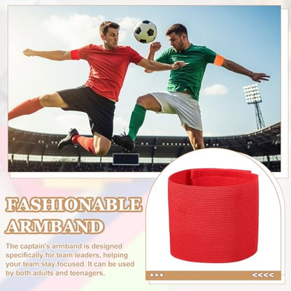 Captain Armbands, Adjustable Leader Arm Bands for Soccer Elastic Team Sport Arm Band-Fitting for Football/Volleyball/Rugby - color: Red, Blue, Gray