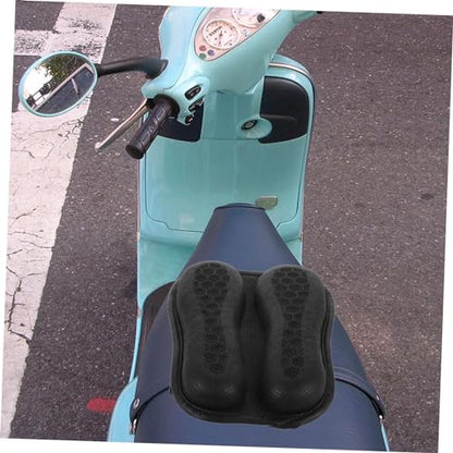 Amosfun Motorcycle Seat Cushion Pad Honeycomb Gel Design Breathable Motorcycle Seat Cover for Long Rides Fit for Motorcycles Electric Bikes