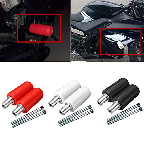 1 Pair Frame Sliders for Motorcycle Practical Anti Crash Protector(Black)