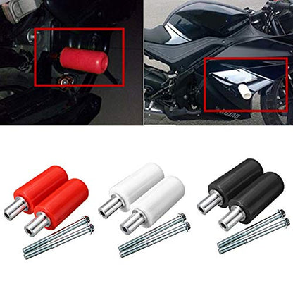 1 Pair Frame Sliders for Motorcycle Practical Anti Crash Protector(Black)