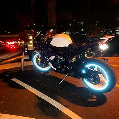 customTAYLOR33 NEW Special Edition Baby Blue High Intensity Grade Reflective Copyrighted Safety Rim Tapes, 17" (Rim Size for Most SportsBikes) - size: 17" (Rim Size for Most SportsBikes)