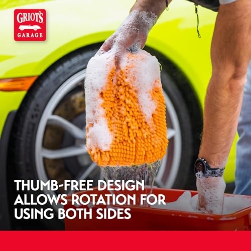 Griot's Garage Microfiber Wash Mitts for Car Wash and Detailing, Cleaning Gloves for SUVs, Trucks, Motorcycles, and More, Machine-Washable, Set of 2, 10268 - style: Mitts (Set of 2)