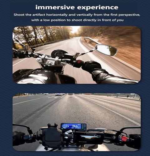 FLW418 Motorcycle Helmet Chin Mount Kits With Bracket Compatible with Gopro Hero 12,Dirt Bike Head Strap Clamp Holder, Quick Release Racing Cycling Accessories for DJI 3/4 Insta360 SJCAM Action Camera