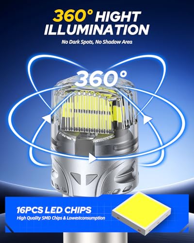 AUTOONE White 1157 LED Light Bulbs, 700% Brighter & 6500K White 7528 2057 2357 LED Bulbs for Backup Reverse Parking Signal Blinker Tail DRL Brake Lights, 2PCS - color: White, size: 1157/2357