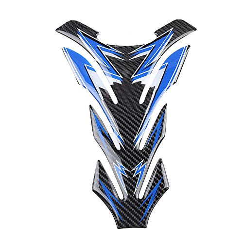 Motorcycle Tank Pad, Real Carbon Fiber Motorcycle Gas Tank Pad Protector Sticker Decal Replacement Direct Pasting Self Adhesive Motorcycle Stickers and Decals