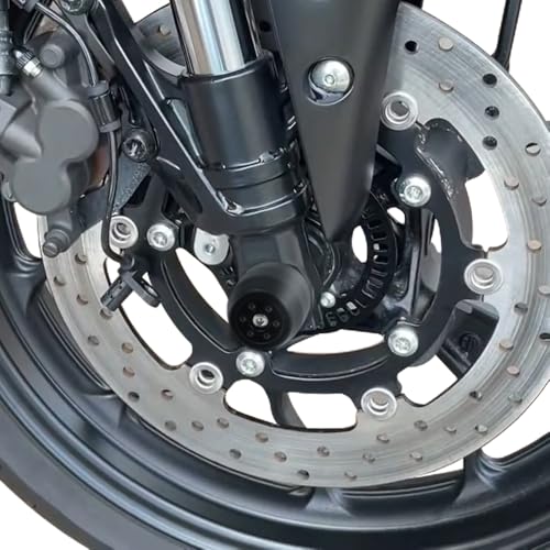 Xitomer Front Axle Sliders Compatible with YZF-R3 2015-2025, MT-03 2016-2025, Motorcycle Front Fork Wheel Frame Sliders Crash Protector (Front) - style: Front