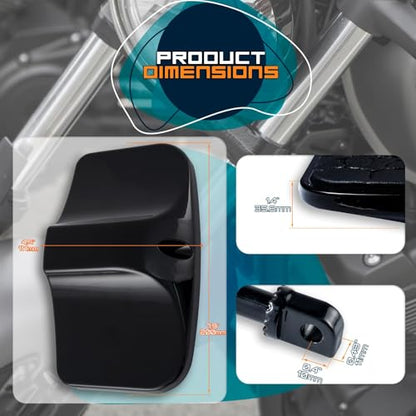 Rear Passenger Footpeg Passenger Peg Floorboard Footboard for Harley Dyna Electra Glide Road Electra RoadKing Fat boy Sportster 883 1200 Sportsters Dynas Softails V-Rod (Eagle-Black) - size: Eagle-Black