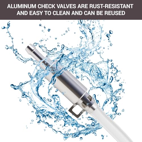 Brake Bleeder Hose Kit with One Way Check Valve for Car Motorcycle, Universal Hydraulic Brake Fluid Bleeder, 2 Pack, Includes Clips & Nozzle Caps for Easy Fluid Replacement