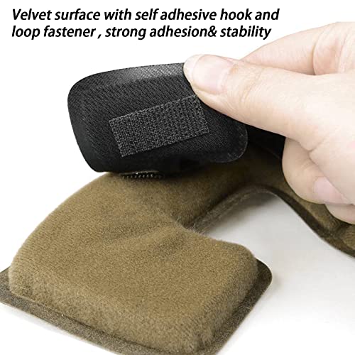 Tactical Helmet Pads - Universal Replacement Internal Memory Foam Pad Inserts for ACH, MICH, EXF Helmets - color: Khaki