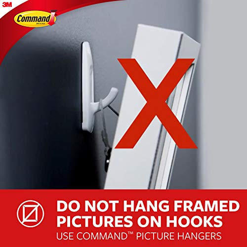 Command Clothes Hanger, 1 Hanger, 2 Strips/Pack, White, Large (Pack of 2) - size: Large (Pack of 2)