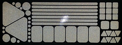LiteMark Reflective Sticker Pack – Bicycle, Motorcycle & Helmet Reflectors for Safety & Night Visibility (Black, Pack of 51 Pcs) - color: Black