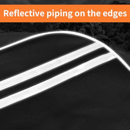 AUFER Motorcycle Highway Crash Bar Cover Soft Lowers Chaps Leg Warmer Bag With Storage Bag Compatible With For Harley Touring Street Glide Road King Road Glide Electra Glide Trike Models 1980-2024 - size: Engine Guard Cover