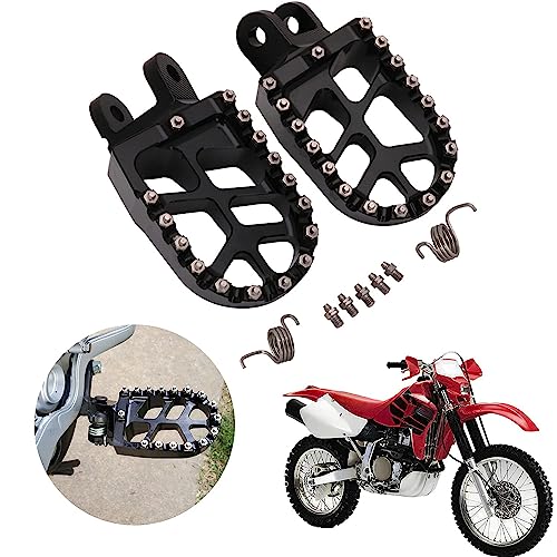 AnXin Motorcycle Foot Pegs Footpegs Foot Pedals Rests CNC For XR650L 92-22 XR650R 00-07 CR80R/RB 96-02 CR85R/RB 03-07 CRM250 89-98 XR250R/400R 96-04 XR600R 89-00 CRF1000L 16-22 Dirt Bike Black - color: Black, size: CR80R/85R XR250R/400R/600R/650L/650R CRF