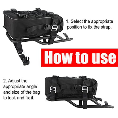 Universal Saddlebag Crash Sissy Bar Waterproof Rear Seat Bags Backpack for BMW YAMAHA Honda Riding Pack Motocross
